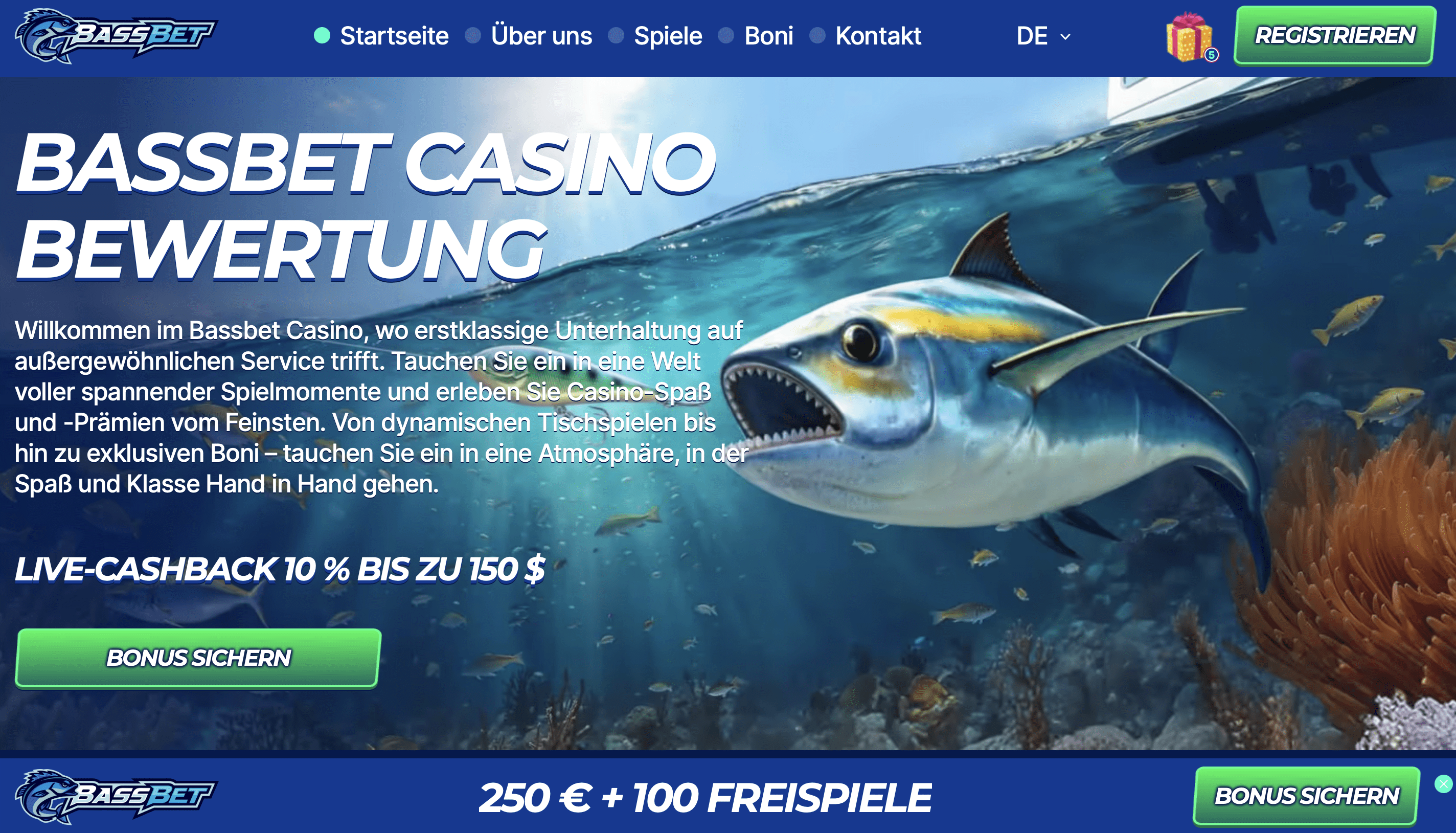 Bassbet garantiert Spielspaß und Zuverlässigkeit